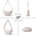 Schoudertas voor dames, stijlvol, nylon crossbody bag voor dames, halve maan tas, schoudertas met schouderriem instelbaar, Y2K heuptas voor elke gelegenheid, groen, Eén maat, Scho