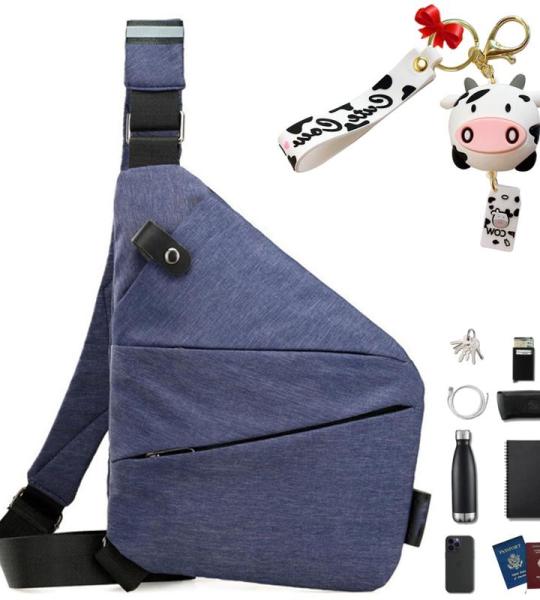 Gipfelfreund Anti-diefstal tas, Gipfelfreund Anti-diefstal schoudertas, borsttas, voor dames en heren