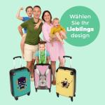 NoBoringSuitcases.com Kinderkoffer, hand, harde koffer met TSA-slot, jongens en meisjes, trolley, reiskoffer, draagtas, rolkoffer, klein of middelgroot, 35 Hard Konijn, kinder