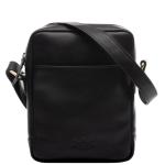 Kleine schoudertas van echt leer, messenger bag Dublin - schoudertas met schouderriem - lederen tas voor heren en dames handgemaakt, zwart, Small