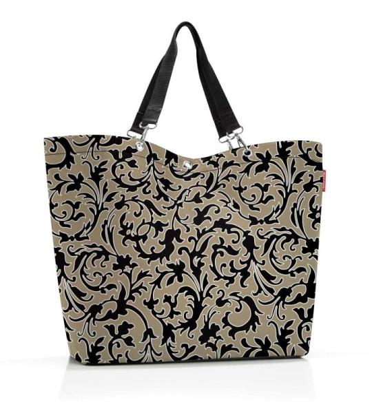 Shopper XL barok marmer – ruime boodschappentas en elegante handtas in één, van waterafstotend materiaal, barok marmer, X-Large