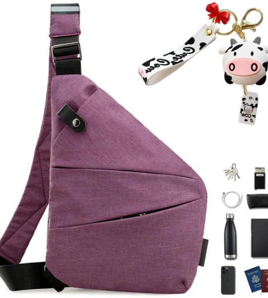 Gipfelfreund Anti-diefstal tas, Gipfelfreund Anti-diefstal schoudertas, borsttas, voor dames en heren