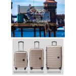 HAUPTSTADTKOFFER Midden grote harde koffer, TSA, 4 wielen, check-in bagage met 8 cm volumevergroting, 77 cm, 130 liter, grafiet, champagne, koffer