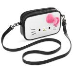 Hello Kitty Schoudertas met afneembare riem, binnenvak en ritssluiting, cadeaus voor meisjes, wit