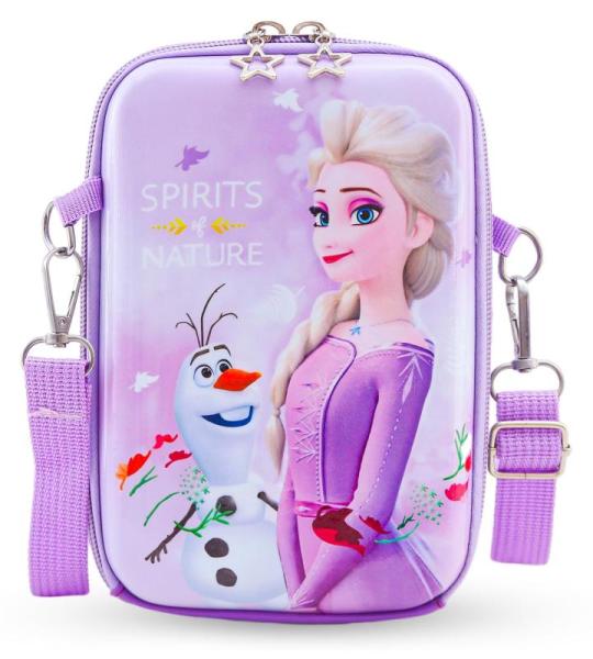 Handtassen voor meisjes, handtas voor kleine meisjes met ritssluiting, schattige tas, ijskoningin, cartoon, handtas voor kinderen, met verstelbare schouderriem, cadeaus voor meisje