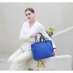 Canvas dode tas, grote schoudertas, hobo-tas, crossbody tas, reistas, handtas, alles met brede riem, blauw, Large
