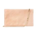 TruClothing.com Echt lederen clutch-schoudertas voor dames, metalen ketting, schoudertas met textuur