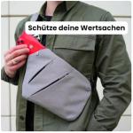 Gipfelfreund Anti-diefstal tas, Gipfelfreund Anti-diefstal schoudertas, borsttas, voor dames en heren