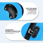 BEIBYE Koffer met harde schaal, trolley, rolkoffer, reiskoffer, veiligheid, cijferslot, dubbele wielen, ABS-materiaal, handbagage, 4 wielen, M-L-XL-set, turquoise, hardshell trolle