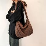 Schoudertas voor dames, handtas, corduroy tassen, grote shopper, tote bag, schoudertas, casual crossbody tas voor school, kantoor, werk, reizen, uitstapjes, winkelen, 01, groen, La