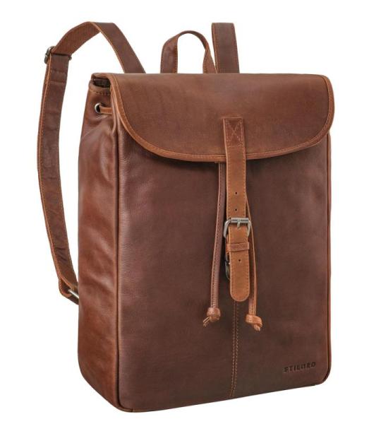 STILORD Tracy' Vintage damesrugzak, leer, groot, 14 inch laptop, rugzak, anti-diefstal, voor werk, school, universiteit, vrije tijd