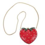 VALICLUD Dameshandtas 1 stuk aardbei tas schoudertas aardbei aardbeienportemonnee mini draagtas muntenschoudertas voor kinderen fruit aardbei geschenkzakje peuter PU mini-tas