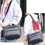 CHDWEY Umhängetaschen für Herren Männer Messenger Schultertaschen Crossbody Bag Cross Sling Tote Pack Reise Handtasche auf Single-Schulter for Männchen(Green)