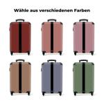 NoBoringSuitcases.com Handbagage, harde koffer met TSA-slot, voor volwassenen en vrouwen, trolley, reiskoffer, draagtas, rolkoffer, klein of middelgroot, 20 strepen stijl, koffer