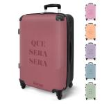 NoBoringSuitcases.com Handbagage, harde koffer met TSA-slot, voor volwassenen en vrouwen, trolley, reiskoffer, draagtas, rolkoffer, klein of middelgroot, 15 driedelige citaten, kof