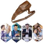 FANDARE Sling Bag leren borsttas, schoudertas, waterbestendige draagtas, voor heren, schoudertas voor wandelen, fietsen, reizen, vrije tijd of multifunctionele dagrugzak