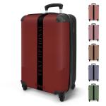 NoBoringSuitcases.com Handbagage, harde koffer met TSA-slot, voor volwassenen en vrouwen, trolley, reiskoffer, draagtas, rolkoffer, klein of middelgroot, 20 strepen stijl, koffer