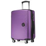 HAUPTSTADTKOFFER Midden grote harde koffer, TSA, 4 wielen, check-in bagage met 8 cm volumevergroting, 77 cm, 130 liter, grafiet, aubergine, kofferset