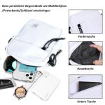 Schoudertas voor heren, kleine schoudertas voor heren, crossbody bag heren, waterdichte heren schoudertas van polyester, tas voor heren, geschikt voor outdoorsport en wandelen, zwa