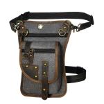 Waterdichte Motorfiets Tas Lederen Mannen Kleine Messenger Mochila Tas Reizen Riem Fanny Taille Pack Drop Been Tas Tablet Pouch(Color26)