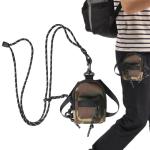 Yajimsa Kleine schoudertas voor mannen - schoudertas heren mobiele telefoon Messenger Bag herentas Shulder Bag lederen borstzak