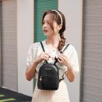 callmo Elegante damesrugzak, waterdichte PU-lederen schooltas, anti-diefstal, dagrugzak, schoudertas, reistas, outdoor, lichtgewicht, vrouwen, schoudertas, handtas