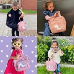 Bebamour Eenhoornpop luiertas met pop wikkelmat dragen pop accessoires mode kinderen meisjes babytas
