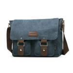 FANDARE Canvas Messenger Bag Schoudertas 7,9 inch iPad Tas Schoudertas Unisex Canvas Tas Werktas voor Mannen en Vrouwen, Heren/Dames Reizen Schoudertas