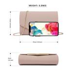 Elegante Kettingzak Damestas Clutch tas Handtas Bruiloft Avondtasje Meisje (Roze)