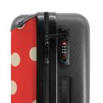 NoBoringSuitcases.com Handbagage, harde koffer met TSA-slot, jongens en meisjes, trolley, reiskoffer, draagtas, rolkoffer, klein of middelgroot, Polka-dots, koffer