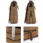 Outreo Heren-schoudertas, retro, schoudertas, vintage, aktetas, van canvas, boodschappentas, voor school, laptop, vrije tijd, beurs, handtas