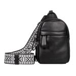 Palina Damesrugzak, Sling Bag, middelgroot, zwart, zwart, Medium, modern
