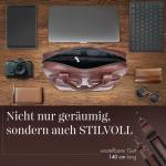 Pavone Nero Leder Aktentasche Herren – Laptoptasche, elegantes Design, langlebige Verarbeitung – Ideal für Geschäftsleute, Anwälte, perfekt für Geschäftsreisen und den tä