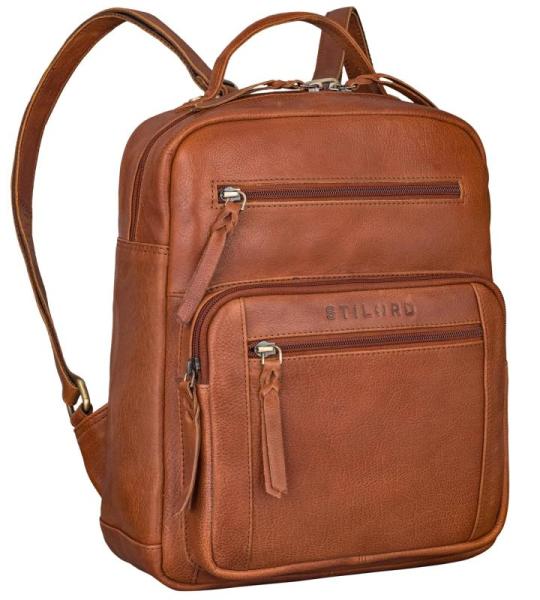 'Wilma' Elegante Rugzak Vrouwen Kleine Leren Rugzak Dames Leren Rugzak DIN A5 Vintage Handtas City Going Out Shopping Daypack Echt Leer, Kleur:texas - bruin