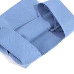 Vrouwen Handvat Tassen Polsbandjes Effen Kleur Gift Bag Cross-Body Gebreide Mouw Knoop Tas Kleine Leuke Draagbare Portemonnee Opvouwbare Tote, Blauw, Solid-blauw
