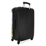 NoBoringSuitcases.com Kinderkoffer, handbagage, harde koffer met TSA-slot, jongens en meisjes, trolley, reiskoffer, draagtas, rolkoffer, klein of middelgroot, 46 Jonge hert - bloem