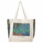 Draagtas, Draagtassen Dames, Boodschappentas, Schoudertas Stoffen Tas, Katoenen Tas, Jute Tas, Met Vintage Print, Canvas Tote Bag om te winkelen School