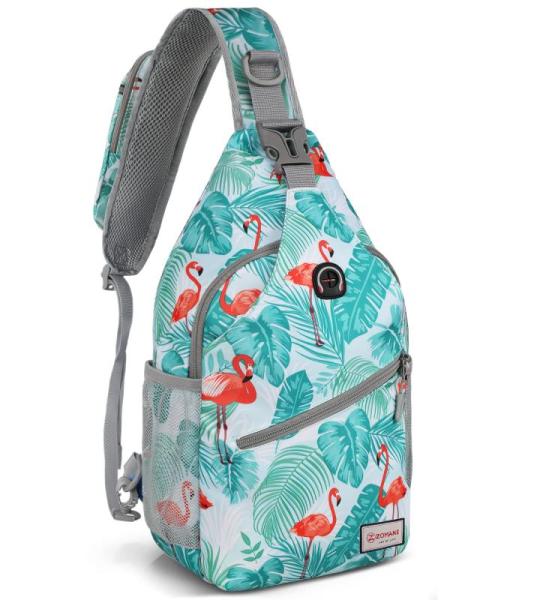 ZOMAKE Borstzak Sling Bag voor heren, diefstalbestendig, crossbody tas voor mannen en vrouwen, schoudertas voor outdoor, fietsen, reizen, wandelen