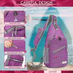 ZOMAKE Borstzak Sling Bag voor heren, diefstalbestendig, crossbody tas voor mannen en vrouwen, schoudertas voor outdoor, fietsen, reizen, wandelen