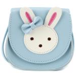 Ondeam Kleine Kaninchen Ohr Bogen Crossbody Geldbörse, PU Schulter Handtasche für Kinder Mädchen Kleinkinder