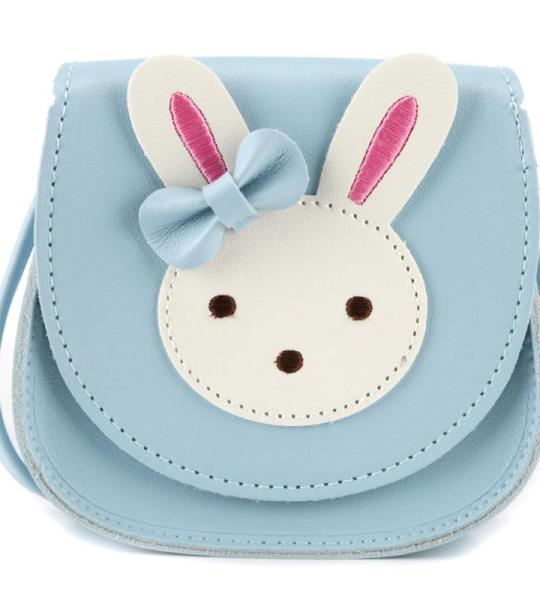 Ondeam Kleine Kaninchen Ohr Bogen Crossbody Geldbörse, PU Schulter Handtasche für Kinder Mädchen Kleinkinder