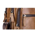 CHDWEY Umhängetaschen für Herren Männer Echtes Ledertasche Crossbody Taschen for Männer Messenger Bag Man Leder Umhängetaschen Männliche Handtaschen(Auburn)