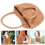 TINEASUR Geweven strandtas, strandtassen voor dames, draagtassen, geweven tas, draagtas voor dames, handtassen, stranddraagtas, handtassen, zomertassen, zomer