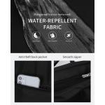 voor vrouwen, 19,3 inch waterbestendig, grote capaciteit schoudertassen met ritssluiting en zakken, casual boodschappentas voor schoolleraar en laptop, Zwart, Large