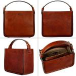 Leren Handtas - Volnerf Lederen tas Voor Dames - Tote Bag met Afneembare Schouderband