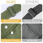 Tibroni Canvas Messenger Bag grote, casual vintage tote bag esthetiek, crossbody tas met meerdere zakken, schoudertas heren met grote capaciteit, voor reizen, werk, school, winkele
