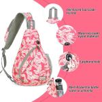 ZOMAKE Borstzak Sling Bag voor heren, diefstalbestendig, crossbody bag voor mannen en vrouwen, schoudertas voor outdoor, fietsen, reizen, wandelen