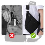 JXCTNNU Borstzak, upgrade, diefstalbestendige tas, anti-diefstal, multifunctionele rugzak, diefstalbestendige schoudertas, waterbestendig, vele tassen voor heren en dames