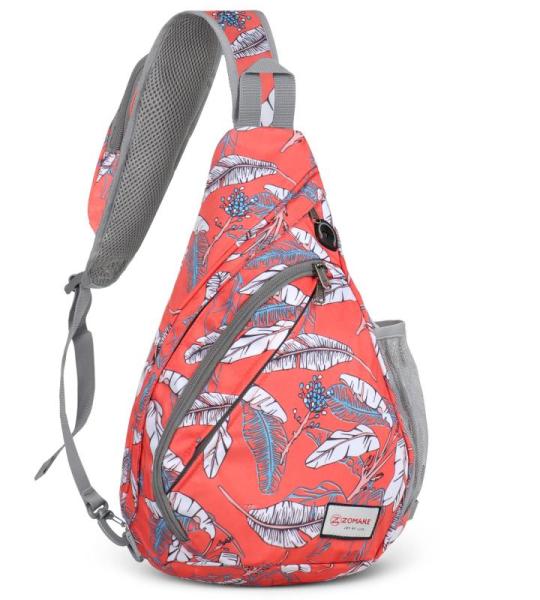 ZOMAKE Borstzak Sling Bag voor heren, diefstalbestendig, crossbody bag voor mannen en vrouwen, schoudertas voor outdoor, fietsen, reizen, wandelen