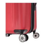 Travelite city 4w trolley, rood, 4-wielige hand hardshell trolley met beschermende hoeken